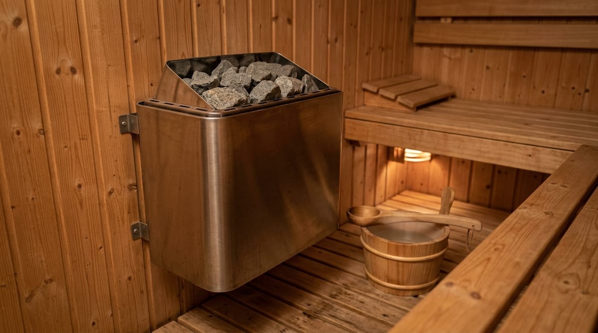 Sauna Heater Sizing Guide UK 2026: kW per Cubic Metre